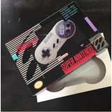 1 Caixa Controle Super Nintendo + Berço (snes)