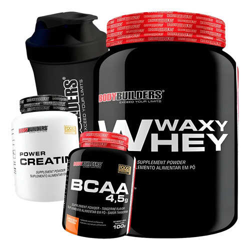 Kit Whey Protein 2kg + Bcaa + Creatina + Coqueteleira | Parcelamento sem juros