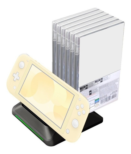 Base Cargador De Consola Nintendo Switch Organizador Juegos