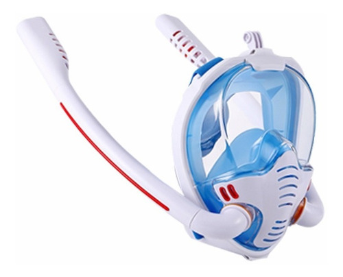 Máscara Snorkel De Buceo De Cara Completa Doble Tubo