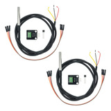 2 Paquete Kit De Módulo De Sensor De Temperatura Ds18b20 Con