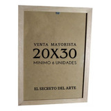 Marco Economico 20x30 Madera Natural Vidrio 
