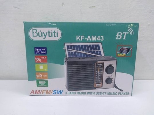 Radio Kf-am43 Solar Buytiti Con Bluethooth/linterna/fm/am