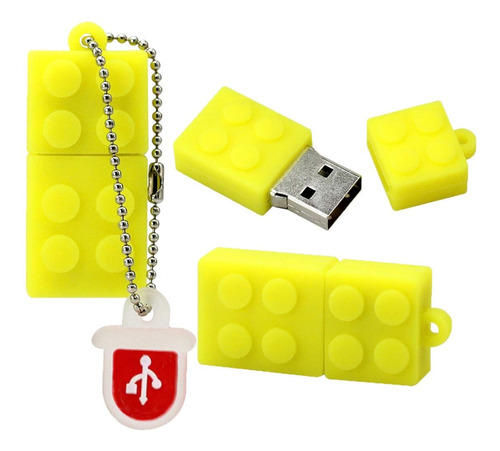 Pendrive 32 Gb Aventura Lego Vermelho