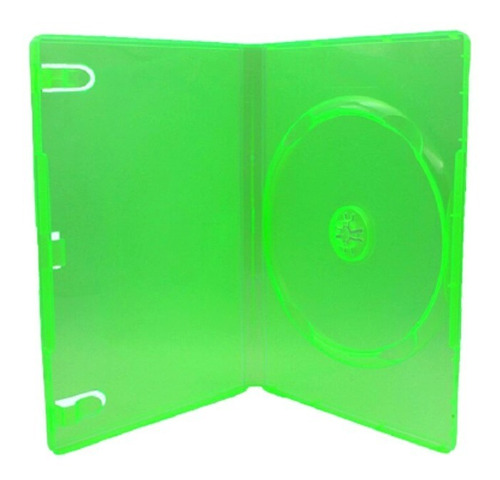 Estuche Dvd Verde Translucido 14mm Sencillo 50 Pzs
