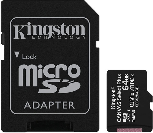 Tarjeta De Memoria Kingston Sdc10g2 Con Adaptador Sd 64gb