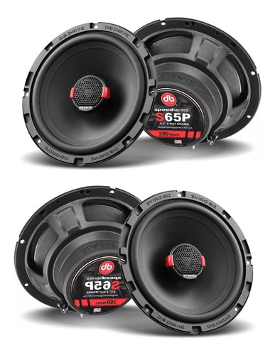 Paquete 4 Bocinas Db Drive S65p 350 Watts 6.5 Pulgadas