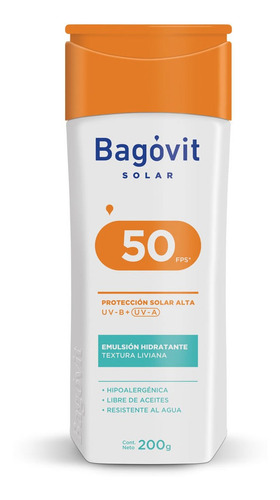 Protector Solar Bagovit Family Care Fps 50  X 200 Ml