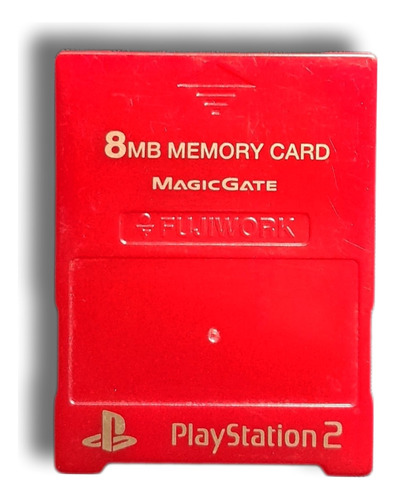 Memory Card Ps2 Fujiwork Roja Original Japonesa - Wird Us