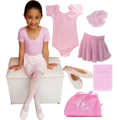 Kit De Balé  Conjunto Ballet Com Bolsa Linda