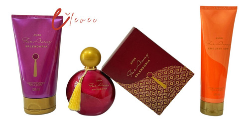 Kit 3 Perfume Avon Far Away Deo Parfum 50ml E Loção Hidratante - Presente Dia Das Mães