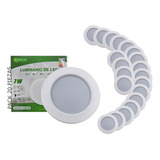 Plafon Led 7w Luminario Empotrable Spot Blanco 20 Piezas