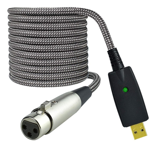 Cable Adaptador Xlr Hembra A Usb, 10 Pies/microfono