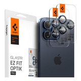 2 Protetores De Lente Spigen iPhone 15 Pro/15 Pro Max - Blue