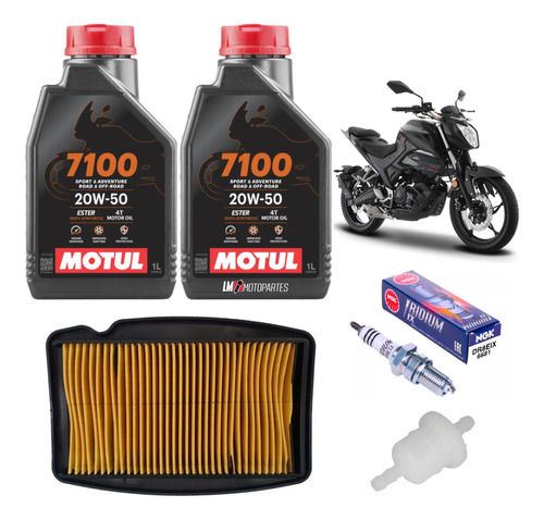 Kit Afinacion Italika 250z Premiun Motul Sintético 