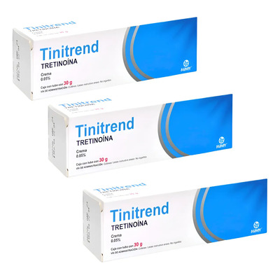 Tretinoína 30 G 0.05% Elimina Manchas Acné Arrugas 3 Pack | Envío gratis