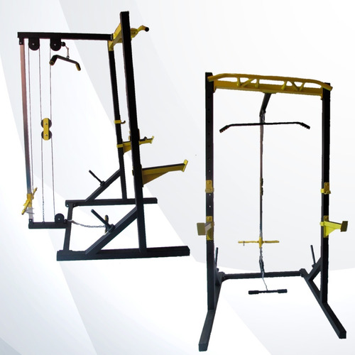 Rack Para Sentadilla Con Polea Multifuerzas Gimnasio 