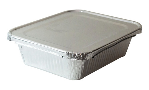 Bandeja F250 Con Tapa De Aluminio 13,3x10,5cm X 50 Unidades