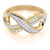 Anillo Infinito Oro 14k Tallas Grandes Por Siempre Abba Joya