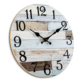 Kecyet - Reloj De Pared Rstico De 12 Pulgadas Para Cocina, B