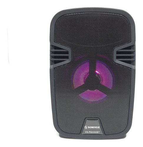 Parlante Portátil Mini Cabina Bluetooth Luz Led Radio Fm