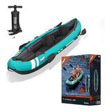 Kayak Inflable 2 Pers Remos Alum Inflador Ventura Bestway