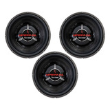 Kit 3 Subwoofer Bomber Up Grade 10 Polegadas 350wrms 4 Ohms Cor Preto