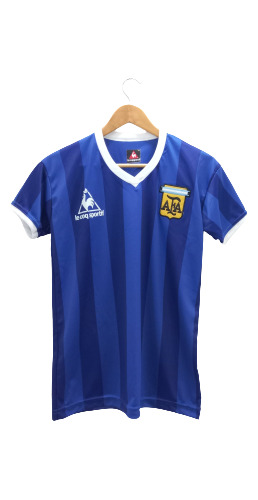 Camiseta Retro Argentina 86 Azul Maradona Mano De Dios 