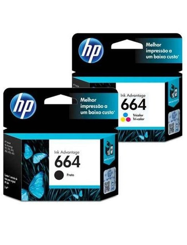 Combo Cartuchos Hp 664 Negro + Color Original 2135 3635 4535