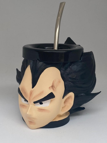 Mate Vegueta Impreso 3d Dragon Ball Z+ Bombilla 