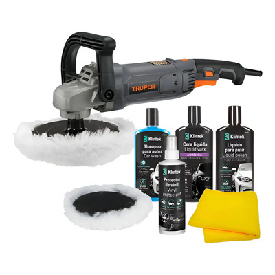 Pulidora Automotriz Industrial Con Accesorios Pulir Auto Kit Gris | Envío gratis