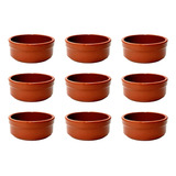 Cazuela Set X9 Barro Ceramica Terrina Esmaltada N° 10 