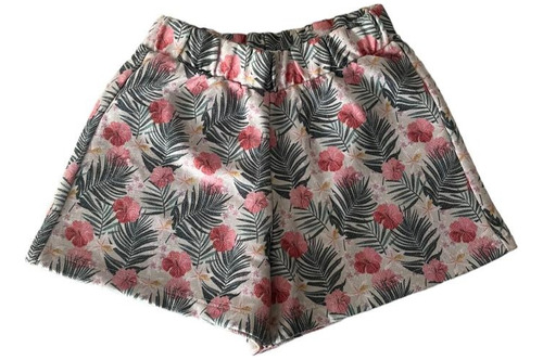 Short Niña Floreado Zara Talle 7 No Mimo&co Cheeky