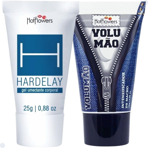 Combo Gel Lubrificante Volumão+hardelay Retardante Ereção 