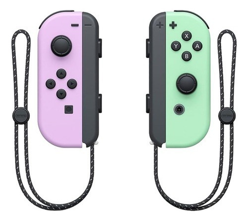 Controle Joy Con Roxo(l) E Verde Pastel(r) Nintendo Switch