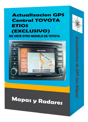 Actualización Gps Toyota Etios Platinum Mapas/radares. 