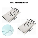 Kit 2 Ralo De Passagem Inteligente P/ Box De Banheiro Inox