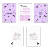 Kit Imprimible Cuaderno Rayado A5 Kuromi