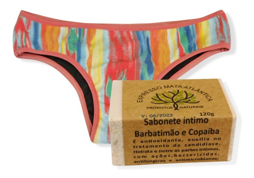 Calcinha Absorvente Menstrual Ecológic Exp Mata Atlântica Gg