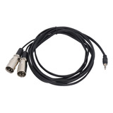 Cable Xlr Doble De 3,5 Mm A 10 Pies, Divisor Trs Y Estéreo