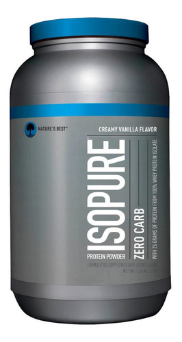 Suplemento En Polvo Isopure  Zero Carb Proteína Isolate Sabor Creamy Vanilla En Bote De 1.36kg 44 Serv