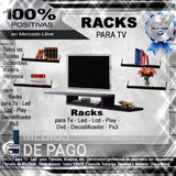 Combo Rack Y Estantes Para Tv Deco Dvd Play 