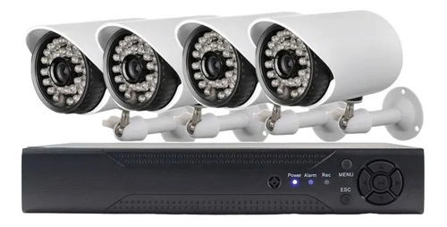 Kit Camara Seguridad 4 Unidades Mas Dvr 1080p Full Hd