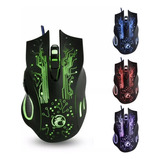  Mouse Gamer Barato Usb Pc Notebook Rgb Ergonômico Luz Color