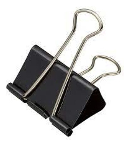 12 Prendedor De Papel Binder Clips De Metal 15mm Grampomol