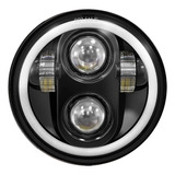 Faro Led Harley 5 3/4 Led Drl Ojos De Angel 5.75 Moto