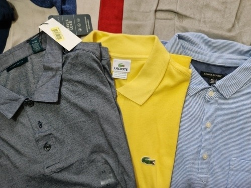 3 Camisas Lacoste Banana Repúblic Perry Ellis Tipo Polo Xl