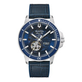 Reloj Bulova Marine Star Series C 96a291 Color De La Correa Azul Marino