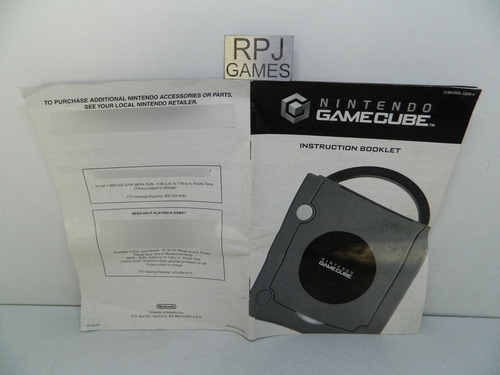So O Manual Original Do Console Nintendo Game Cube - Loja Rj