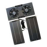 Kit De Ventilador De Panel Solar Extractor Doble De